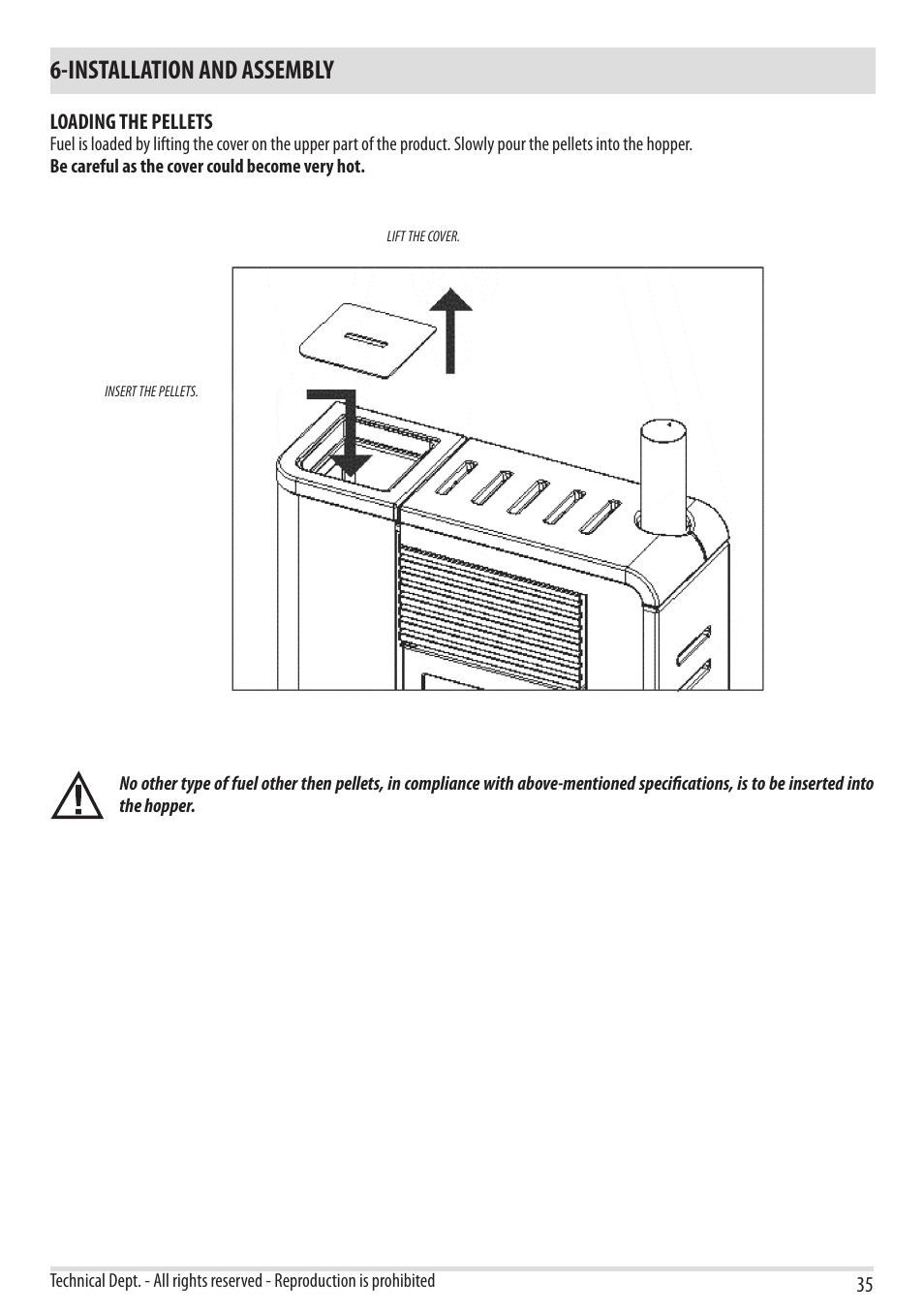 Installation and assembly | MCZ Flair User Manual | Page 37 / 60