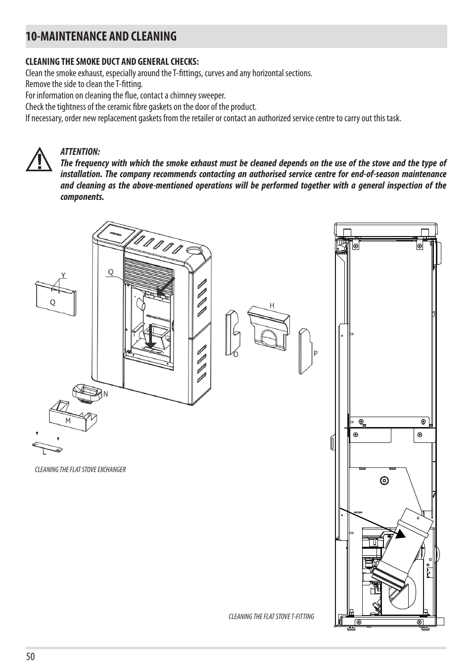 Maintenance and cleaning | MCZ Flair User Manual | Page 52 / 60