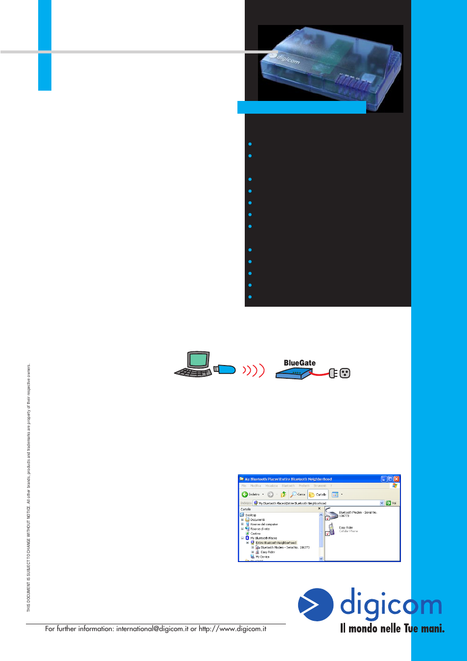 Digicom Tizano Memory Pro Modem User Manual | 1 page