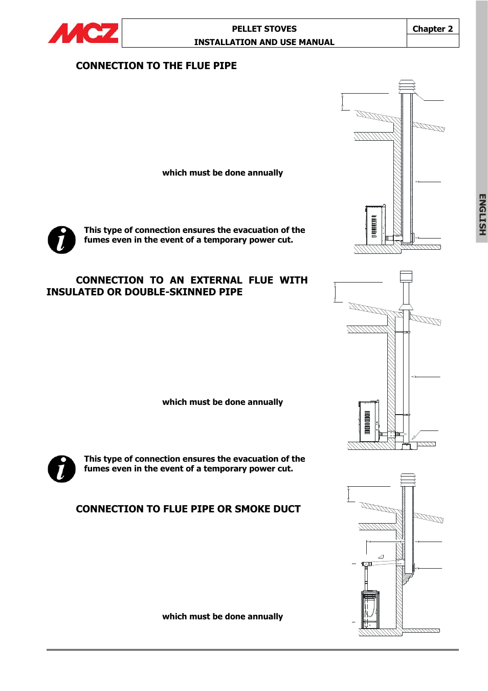 MCZ Omega '05 User Manual | Page 16 / 62