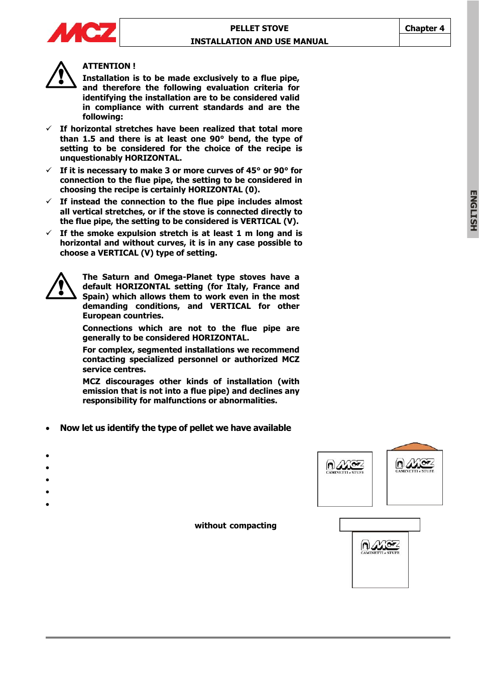 MCZ Omega '05 User Manual | Page 29 / 62