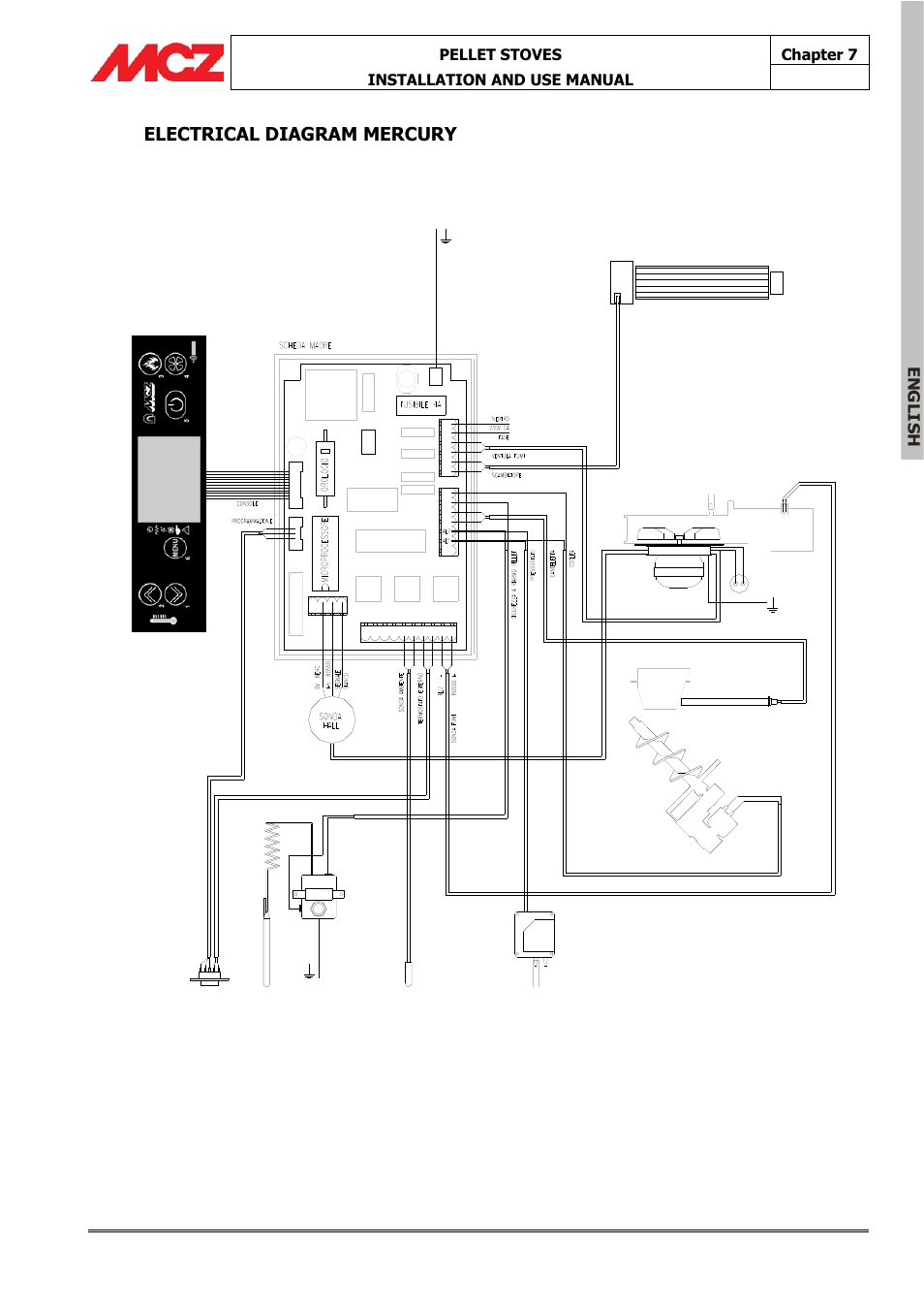 Electrical diagram mercury | MCZ Omega '05 User Manual | Page 49 / 62
