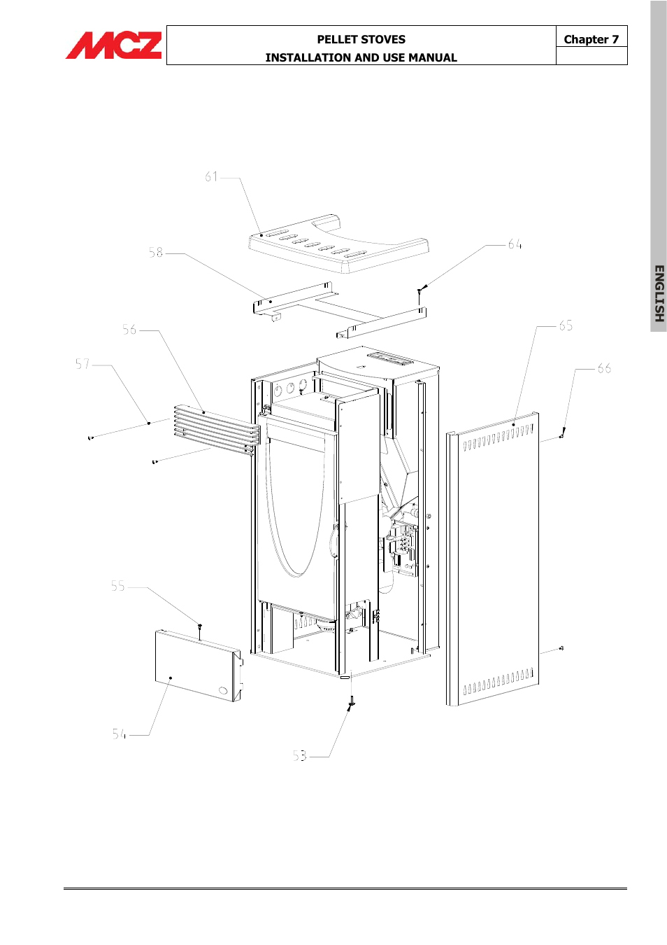 MCZ Omega '05 User Manual | Page 60 / 62