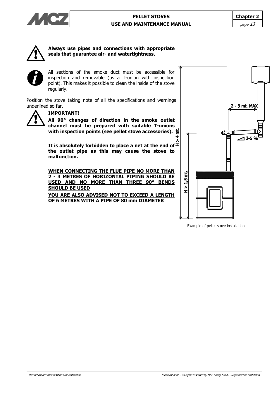 MCZ Philo User Manual | Page 13 / 46