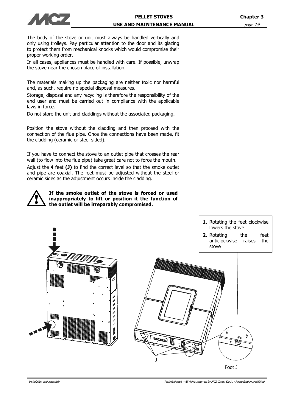 MCZ Philo User Manual | Page 19 / 46