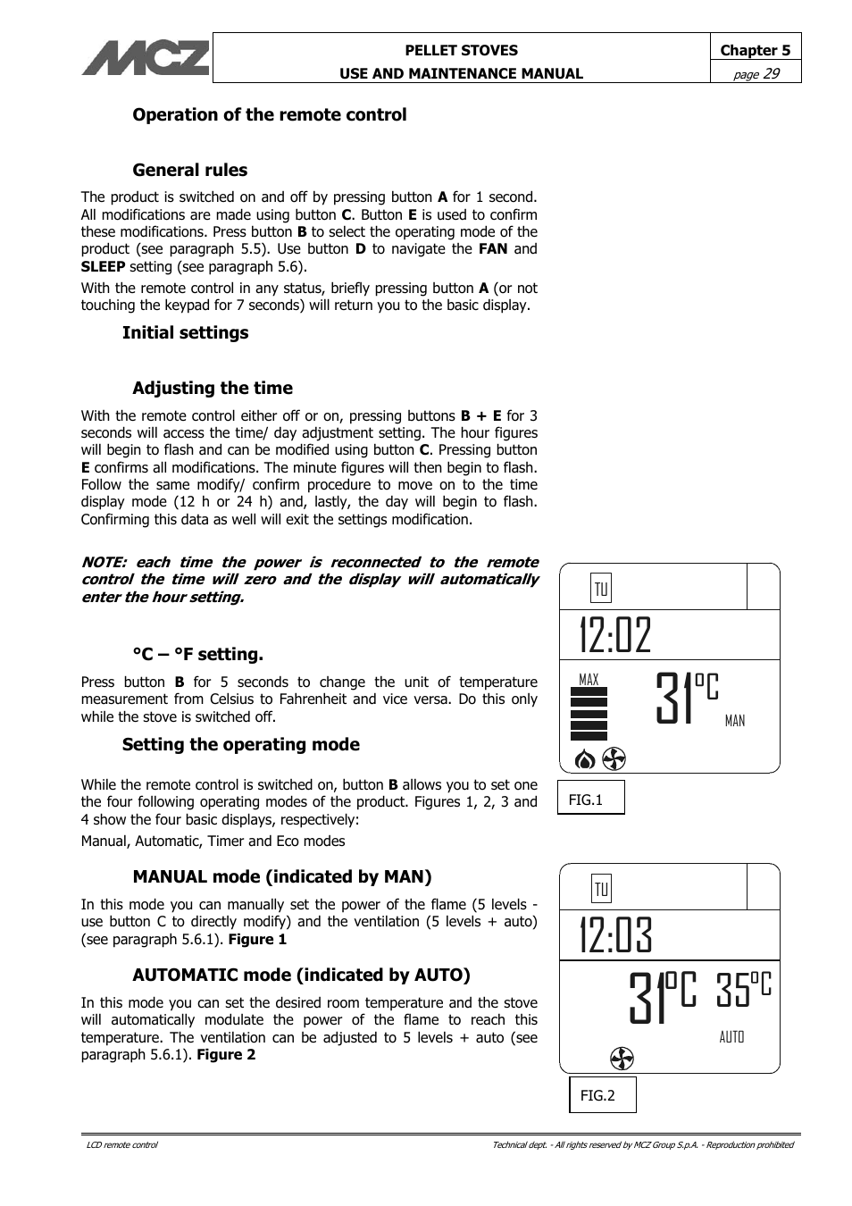 MCZ Philo User Manual | Page 29 / 46