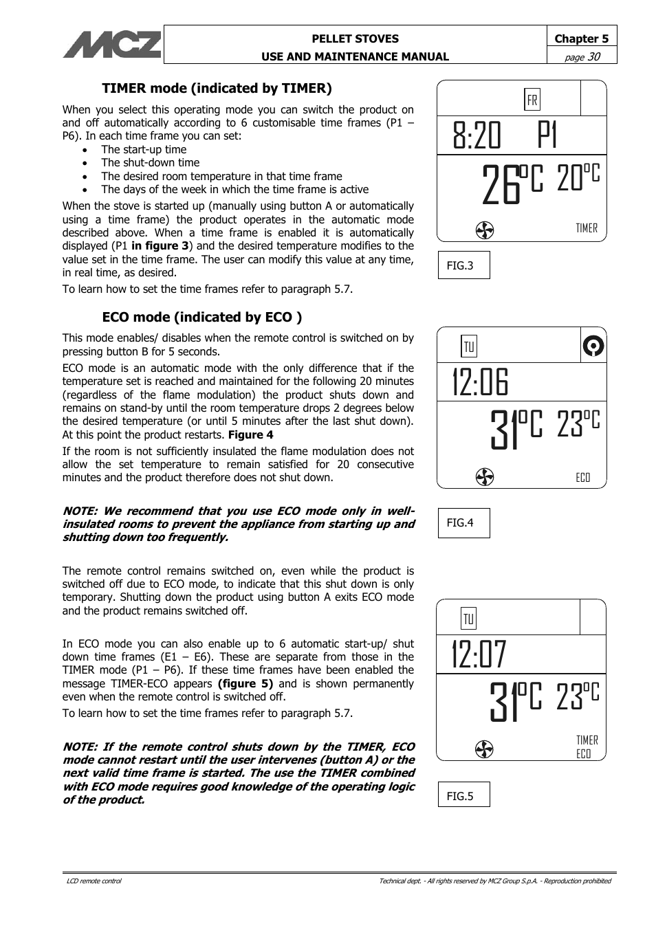 C p1 | MCZ Philo User Manual | Page 30 / 46
