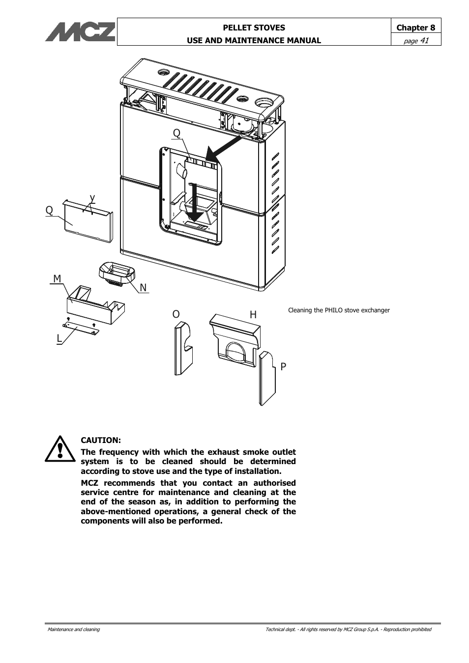 MCZ Philo User Manual | Page 41 / 46
