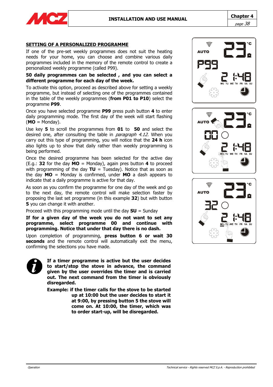 MCZ PowerBox COMPACT User Manual | Page 38 / 56