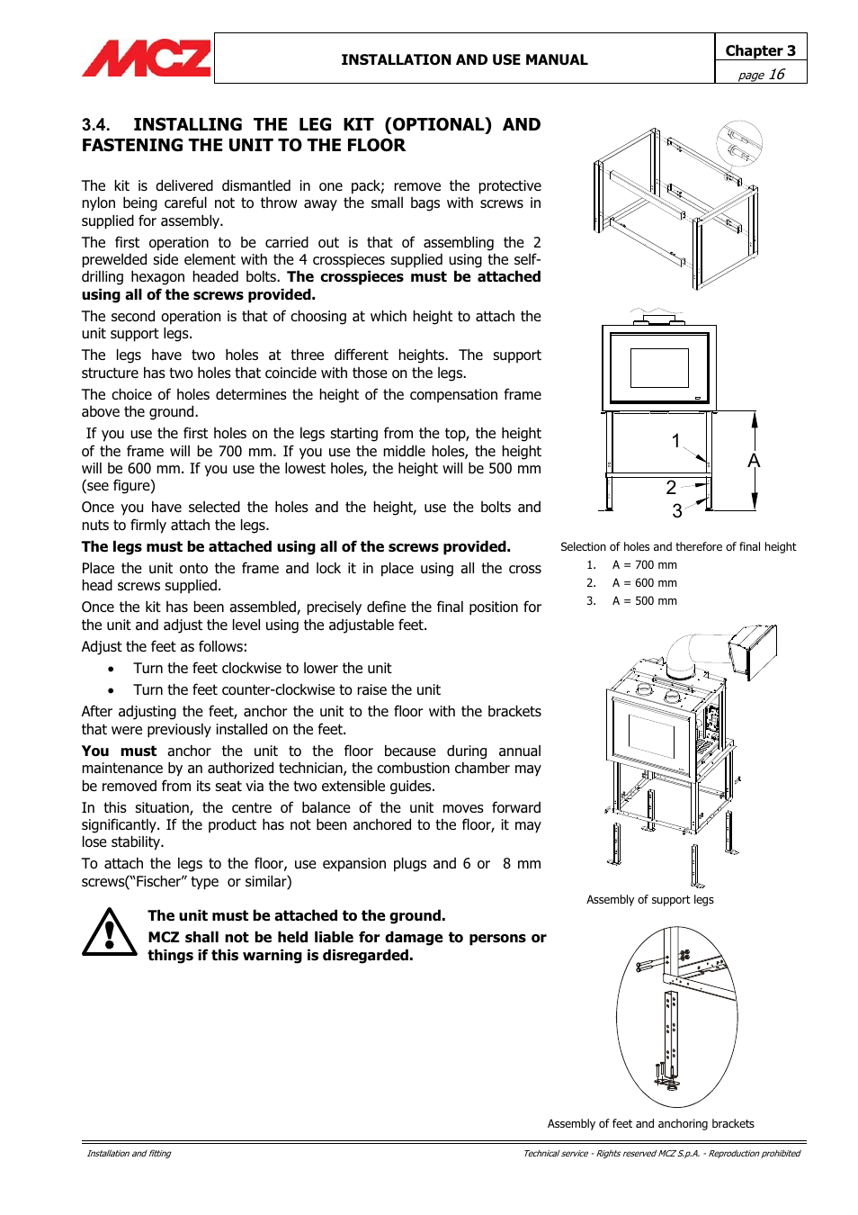 A1 2 3 | MCZ PowerTherm User Manual | Page 16 / 61