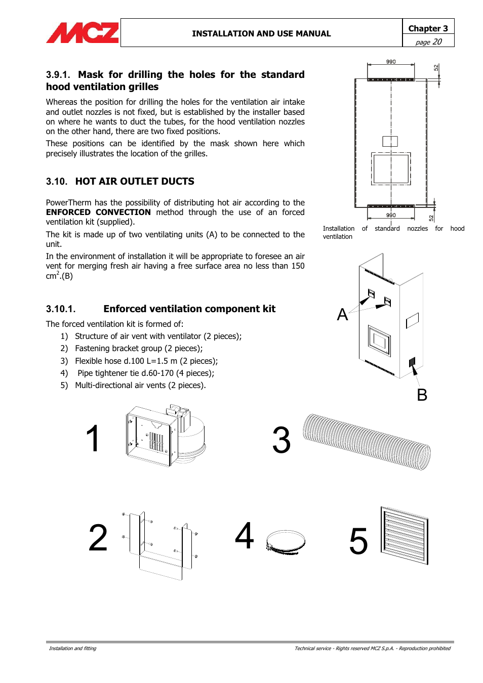 MCZ PowerTherm User Manual | Page 20 / 61