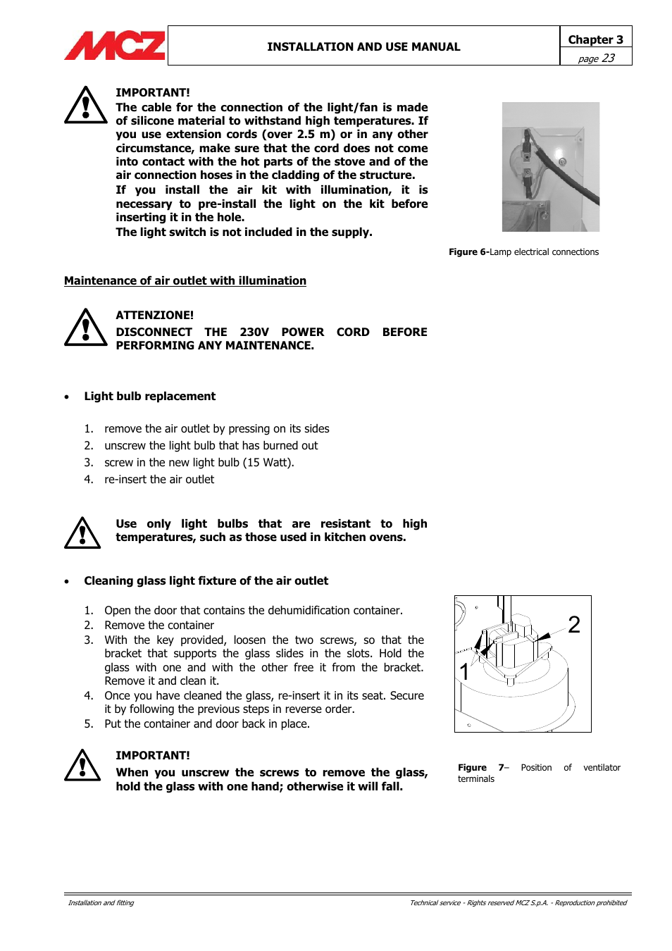 MCZ PowerTherm User Manual | Page 23 / 61
