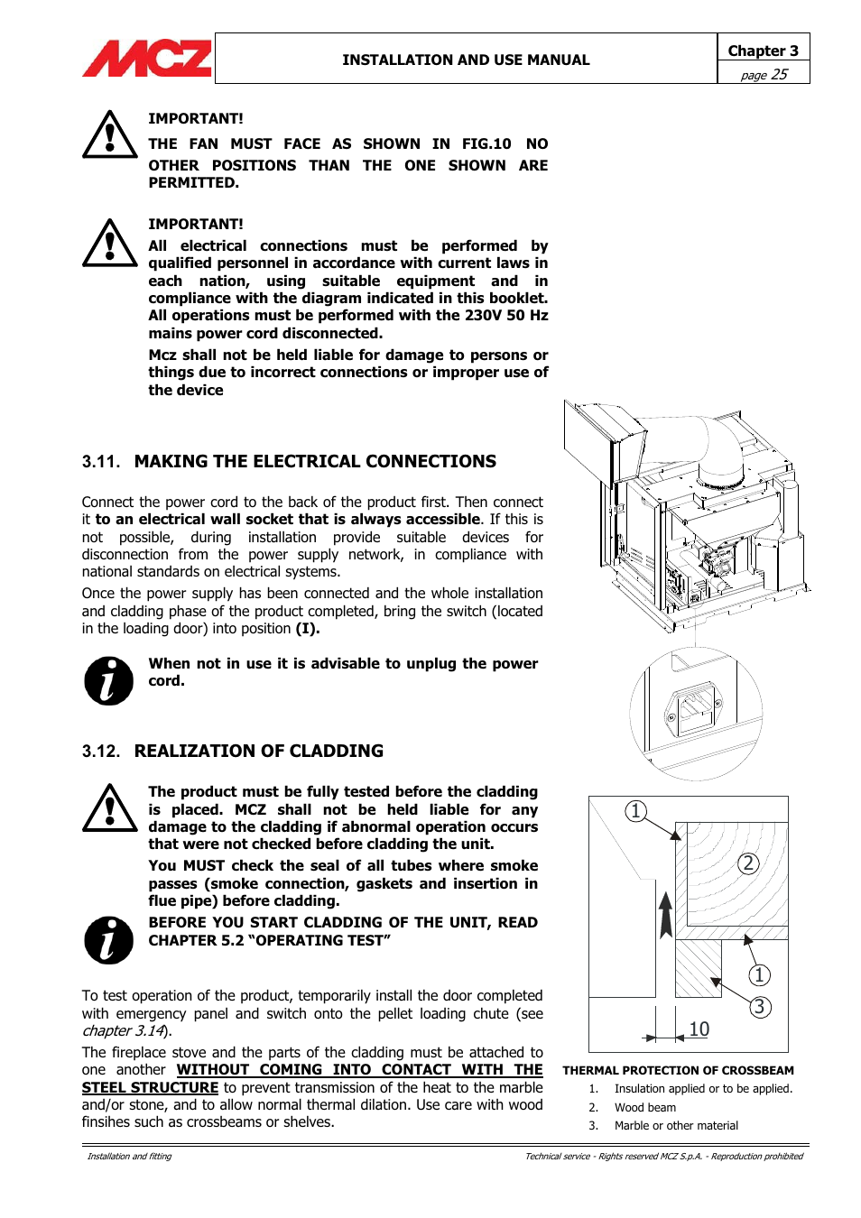 MCZ PowerTherm User Manual | Page 25 / 61