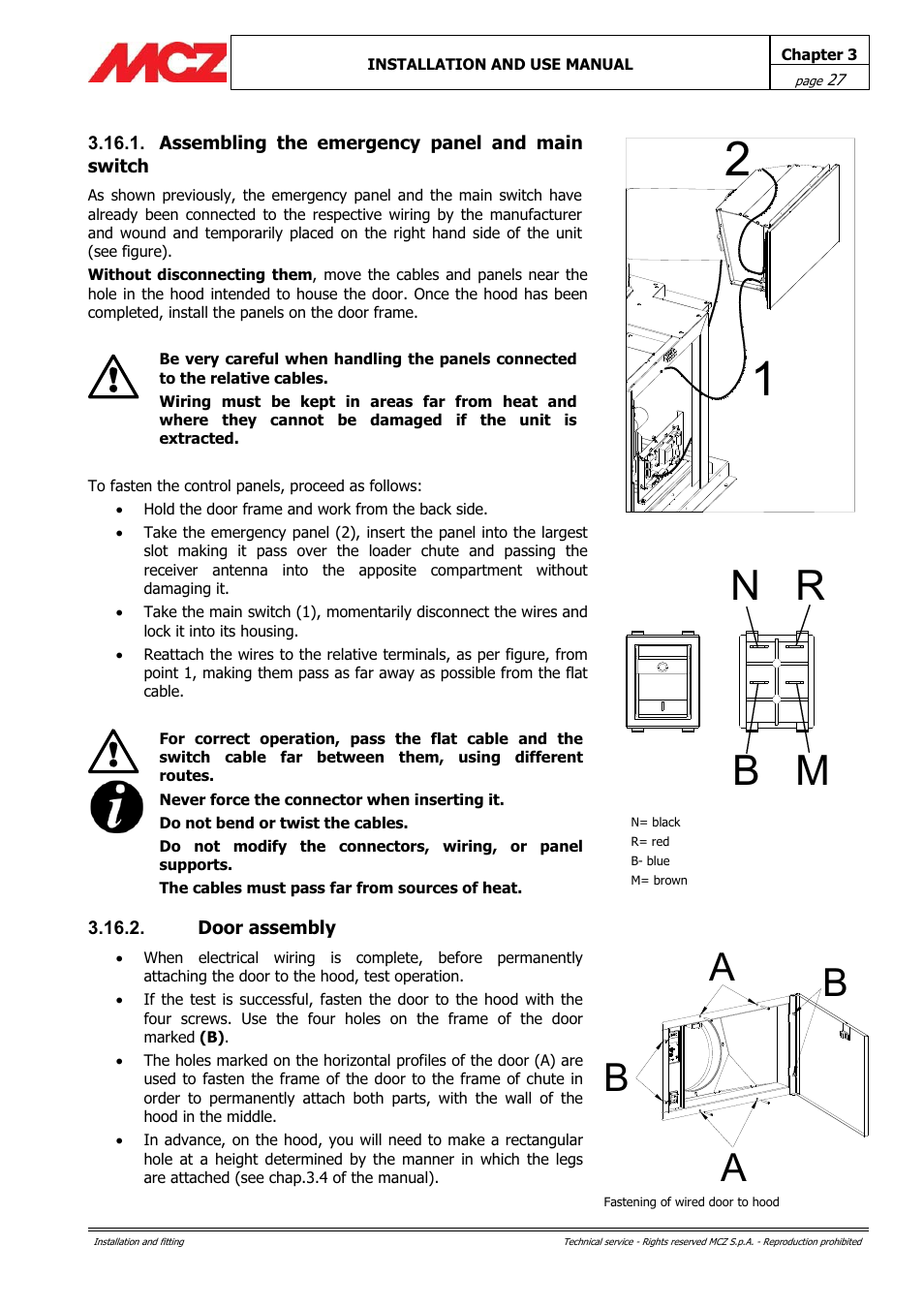 N r b m, Ab b | MCZ PowerTherm User Manual | Page 27 / 61