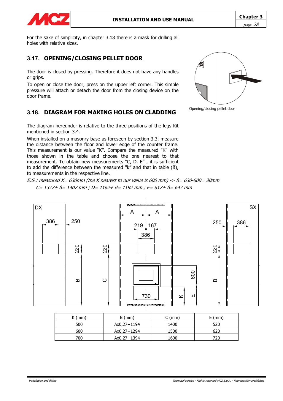 MCZ PowerTherm User Manual | Page 28 / 61