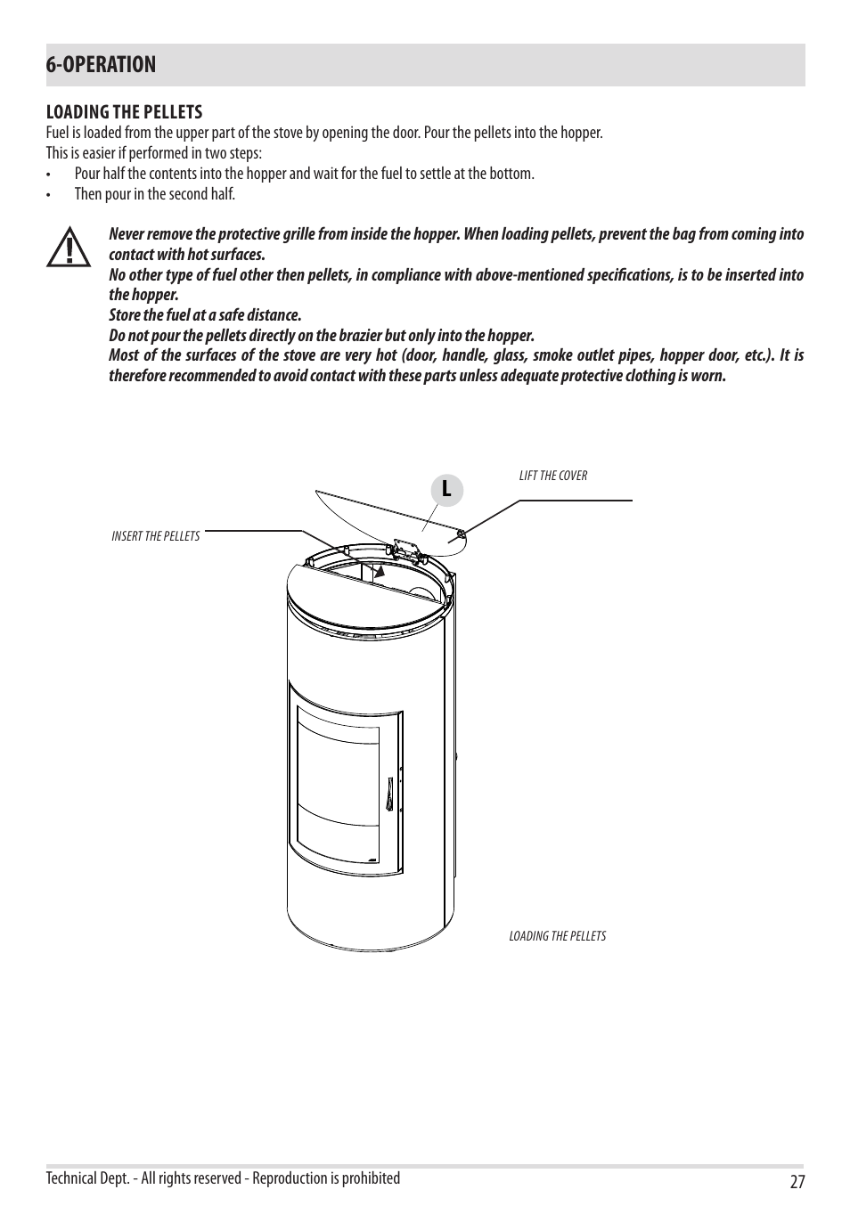 Operation | MCZ Tube 2013 User Manual | Page 29 / 56