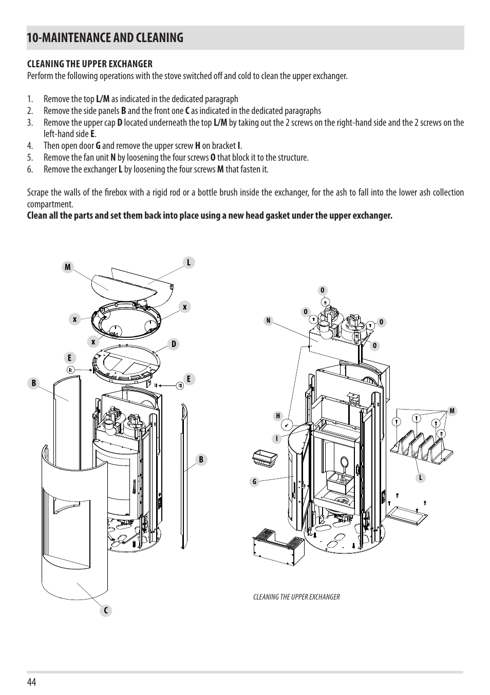 Maintenance and cleaning | MCZ Tube 2013 User Manual | Page 46 / 56