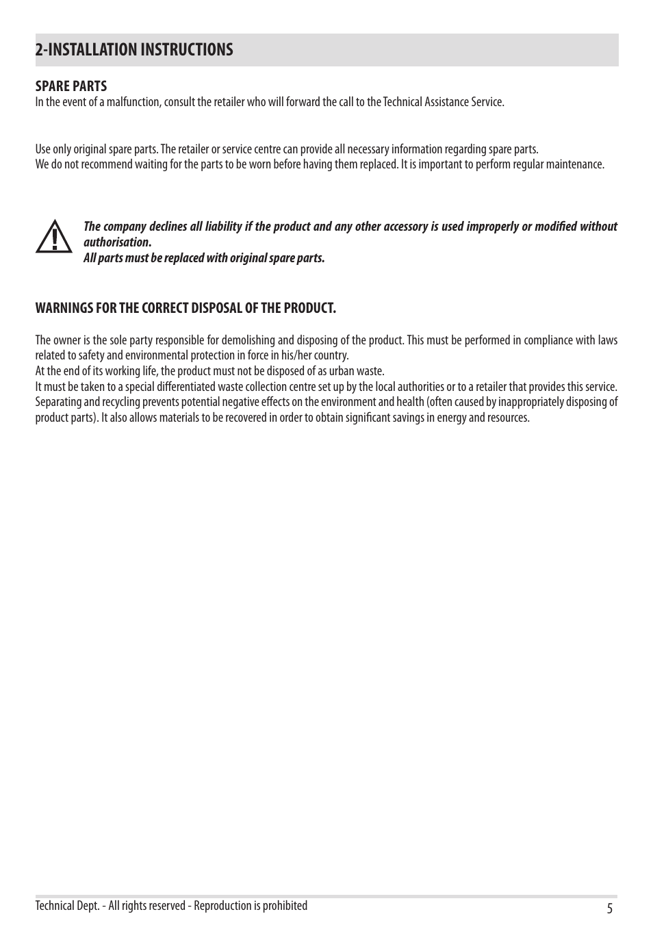 Installation instructions | MCZ Tube 2013 User Manual | Page 7 / 56