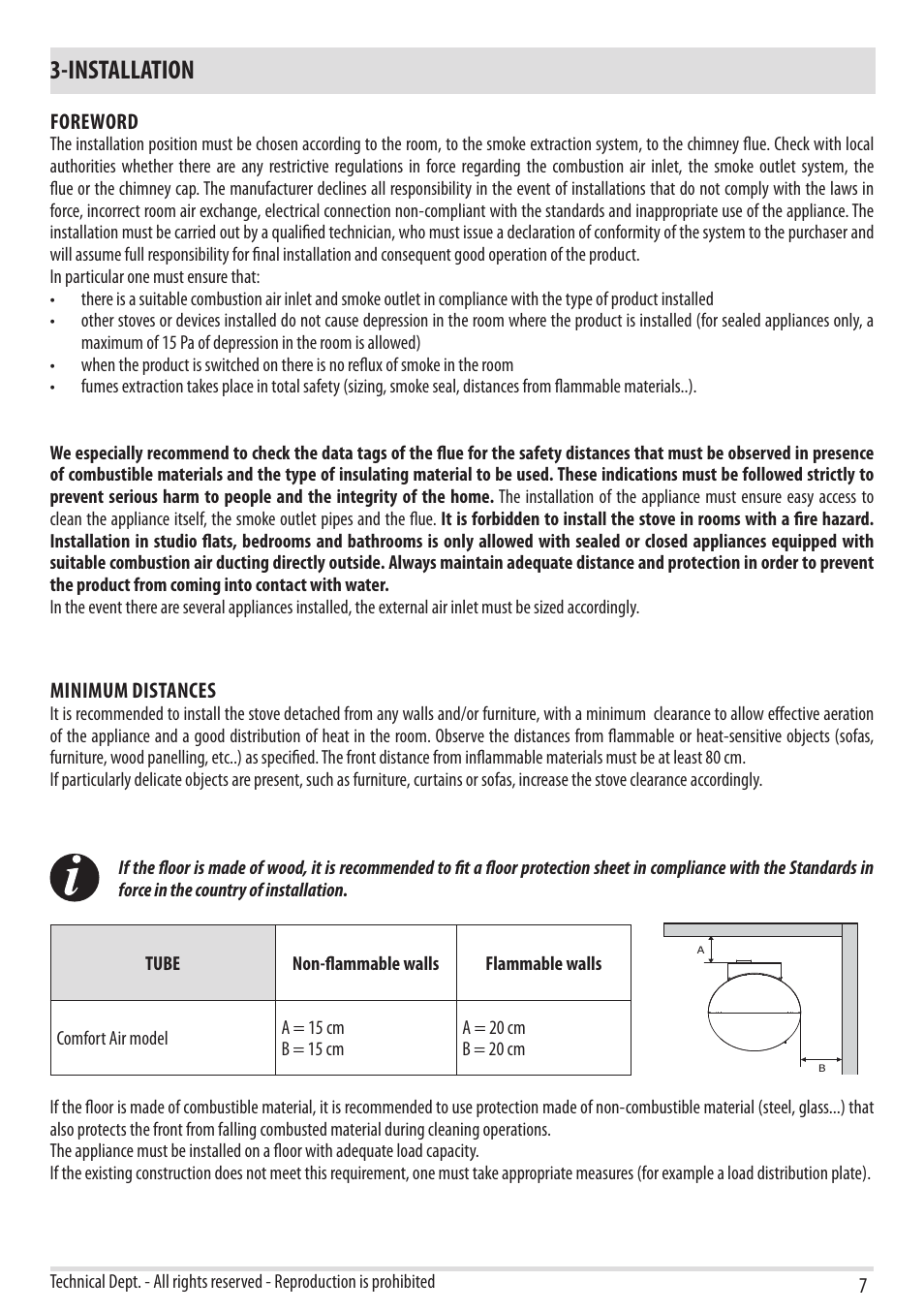 Installation | MCZ Tube 2013 User Manual | Page 9 / 56