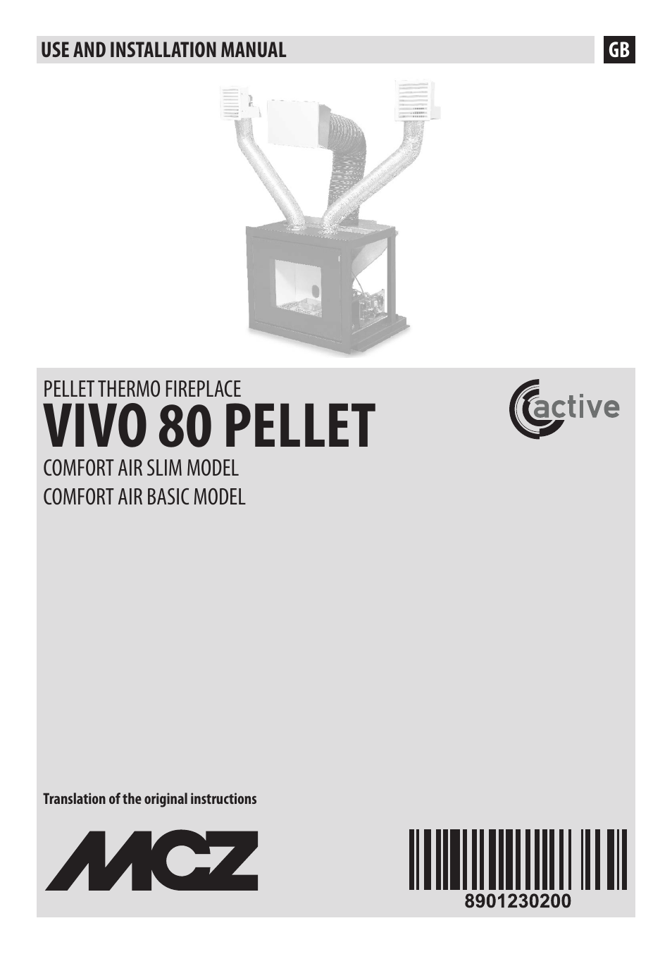 MCZ Vivo 80 Pellet Comfort Air - 2012 User Manual | 57 pages