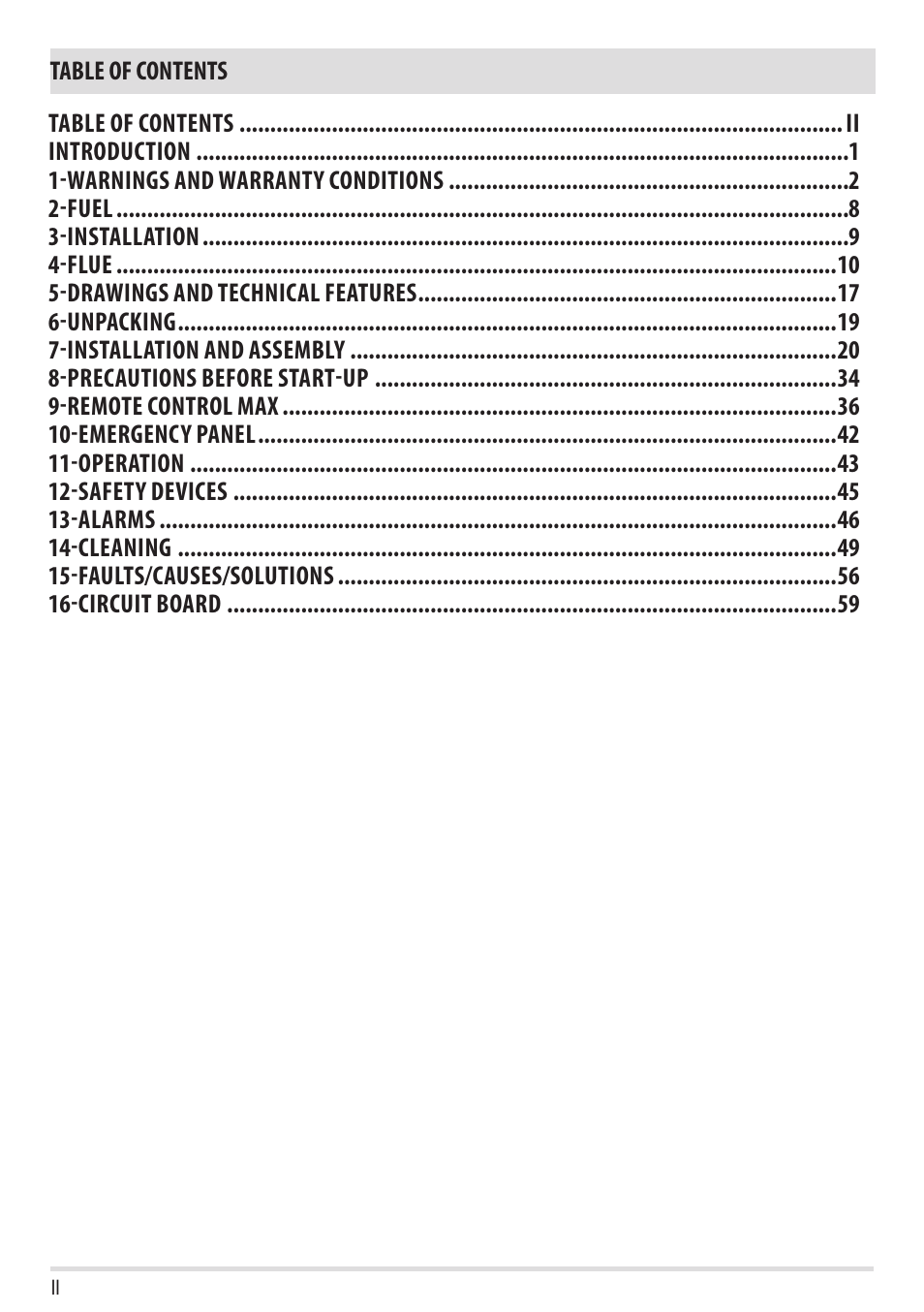 MCZ Vivo 90 Pellet Comfort Air User Manual | Page 2 / 64