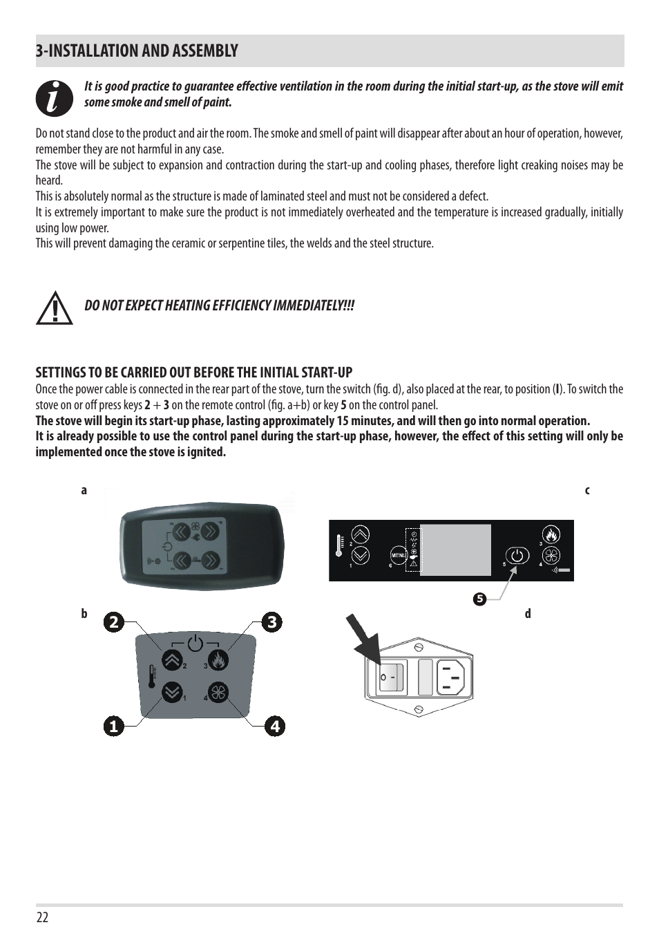 Installation and assembly | MCZ Yari AIR User Manual | Page 24 / 55