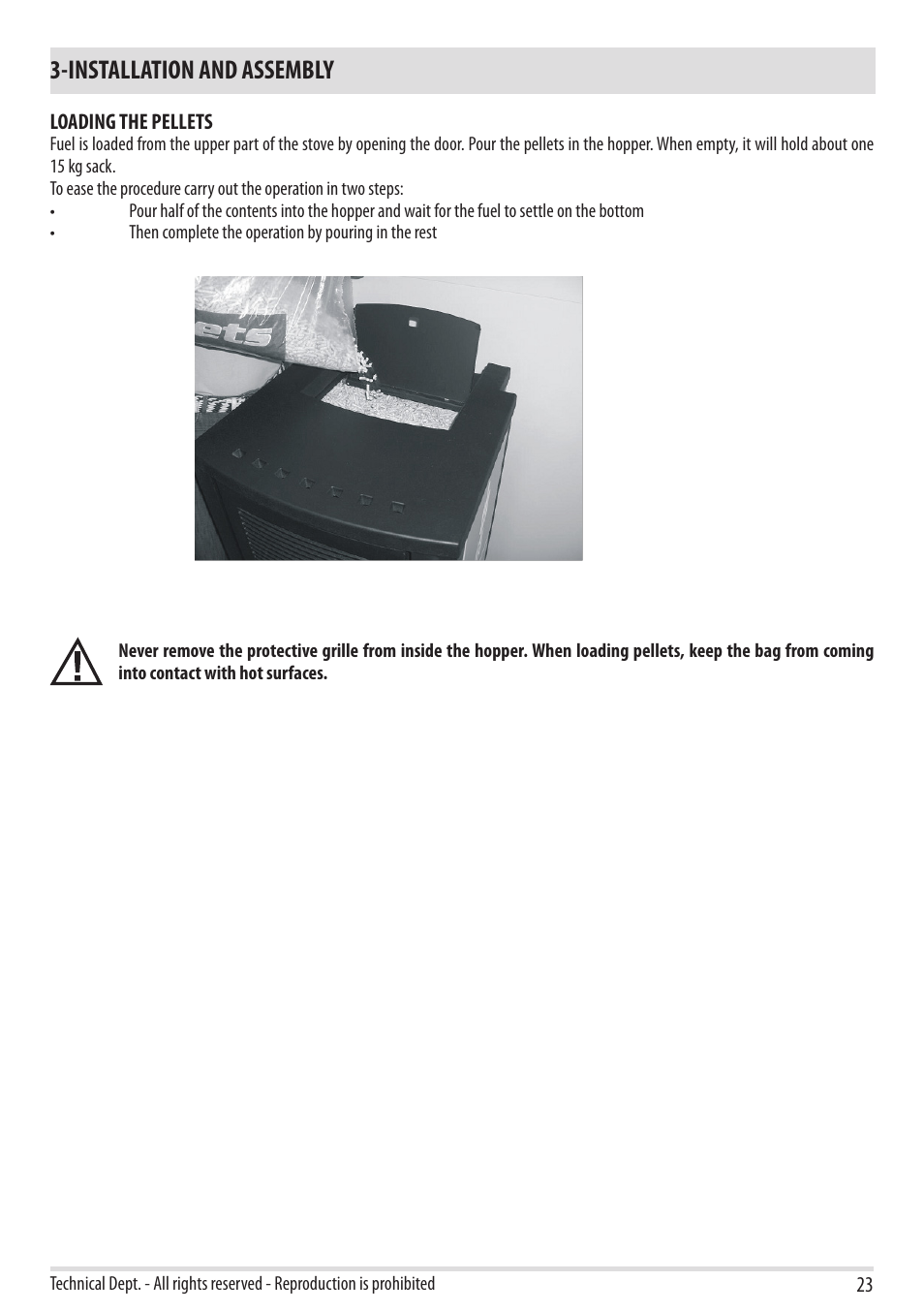 Installation and assembly | MCZ Yari AIR User Manual | Page 25 / 55
