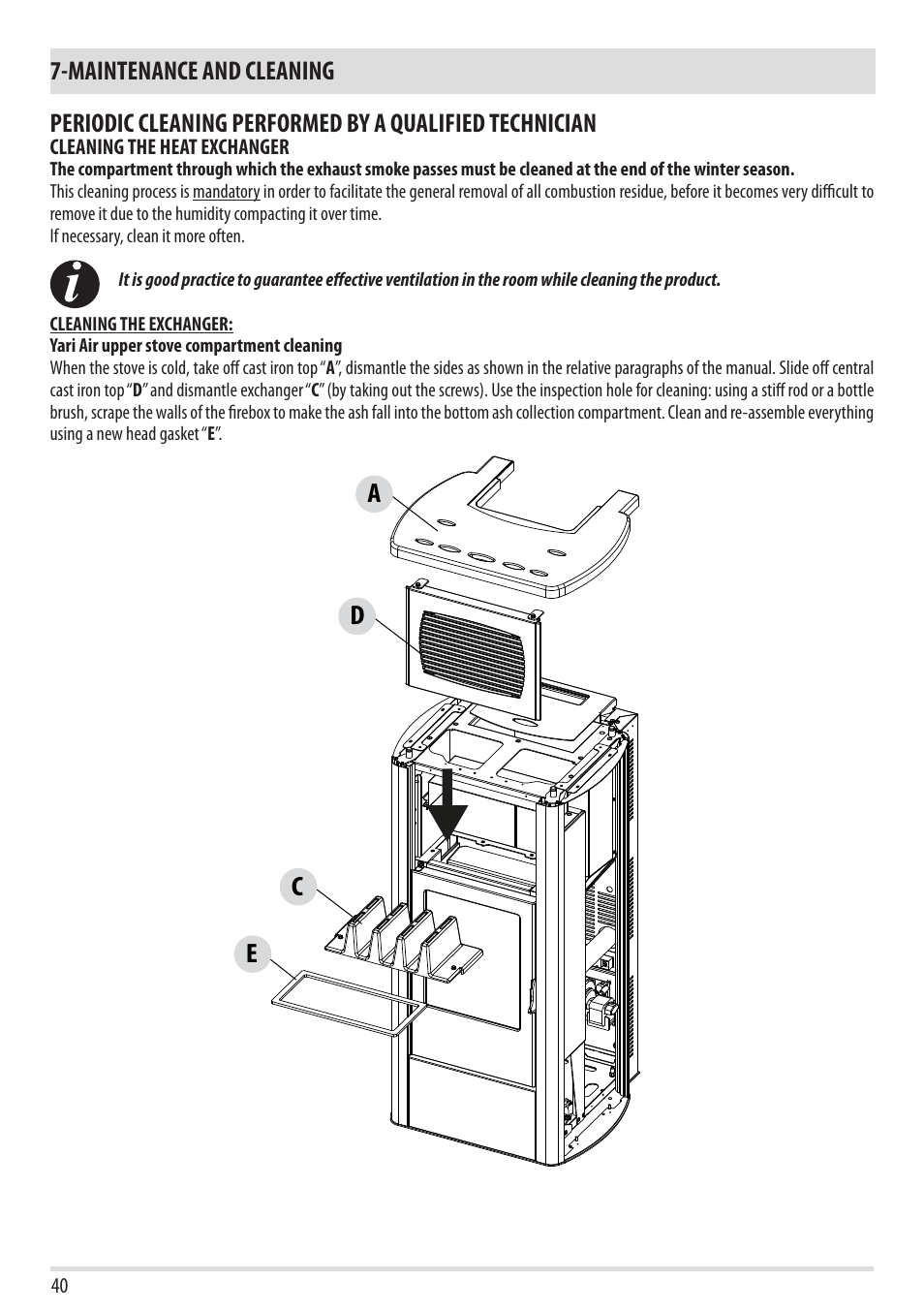 Ce d a | MCZ Yari AIR User Manual | Page 42 / 55