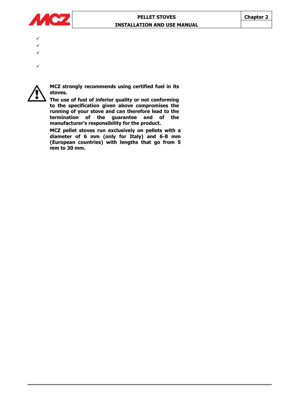 MCZ Athos HYDRO 14 kW User Manual | Page 12 / 65