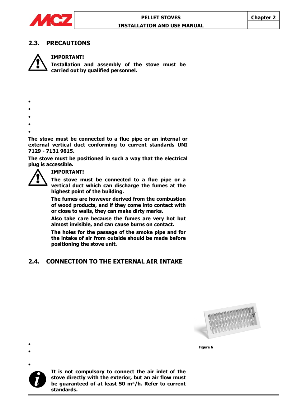 MCZ Athos HYDRO 14 kW User Manual | Page 14 / 65