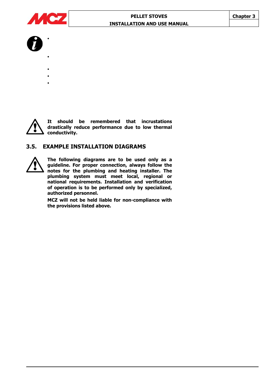 Example installation diagrams | MCZ Athos HYDRO 14 kW User Manual | Page 29 / 65