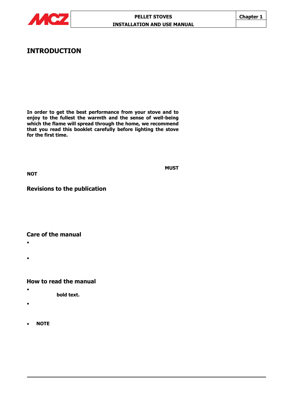 Introduction | MCZ Athos HYDRO 14 kW User Manual | Page 5 / 65