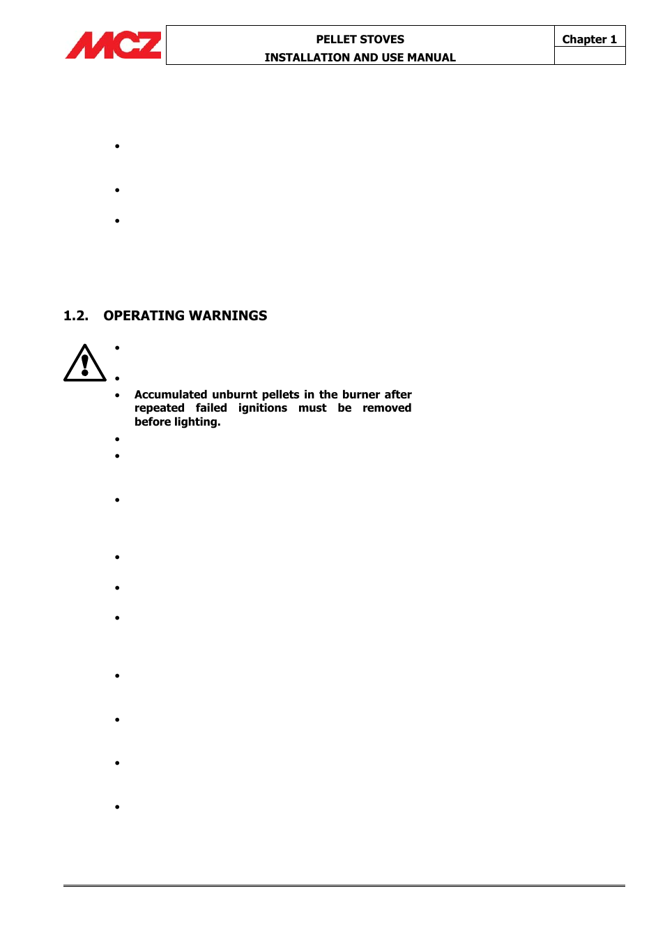 MCZ Athos HYDRO 14 kW User Manual | Page 8 / 65