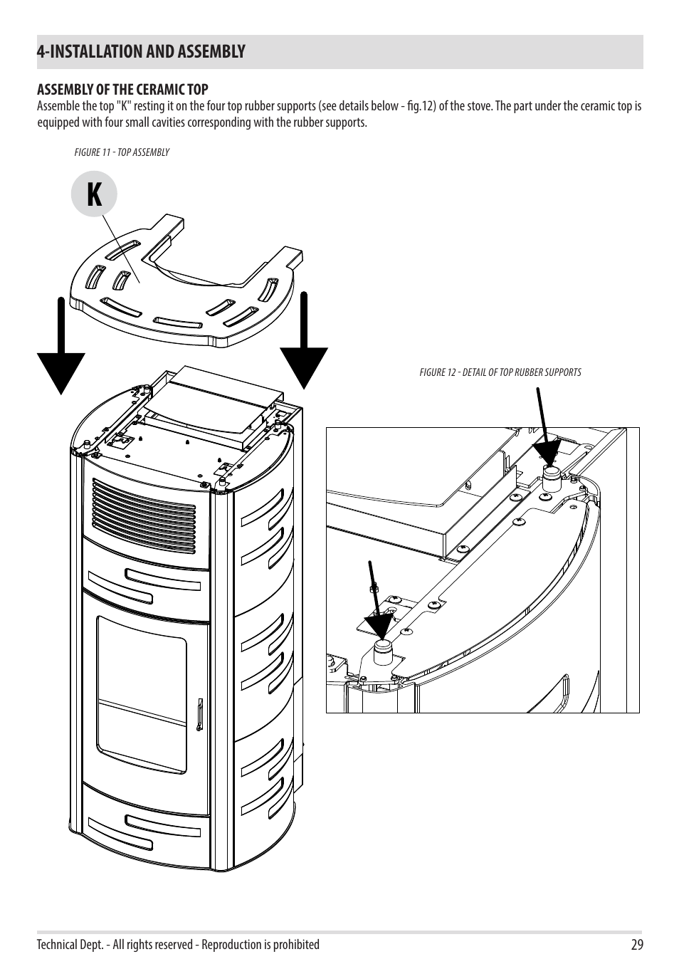 Installation and assembly | MCZ Duo HYDRO AIR User Manual | Page 31 / 40