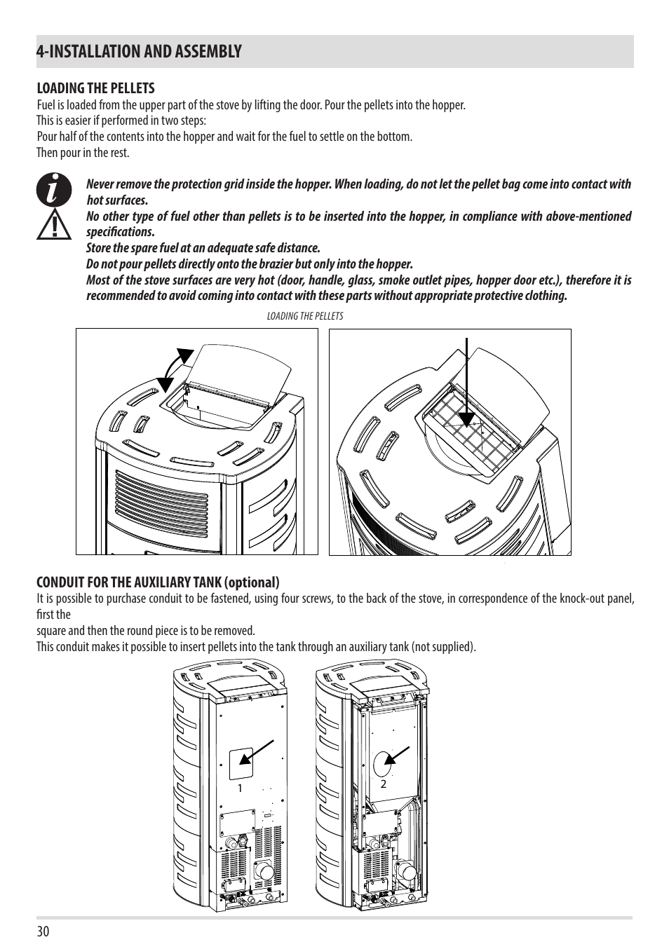 Installation and assembly | MCZ Duo HYDRO AIR User Manual | Page 32 / 40