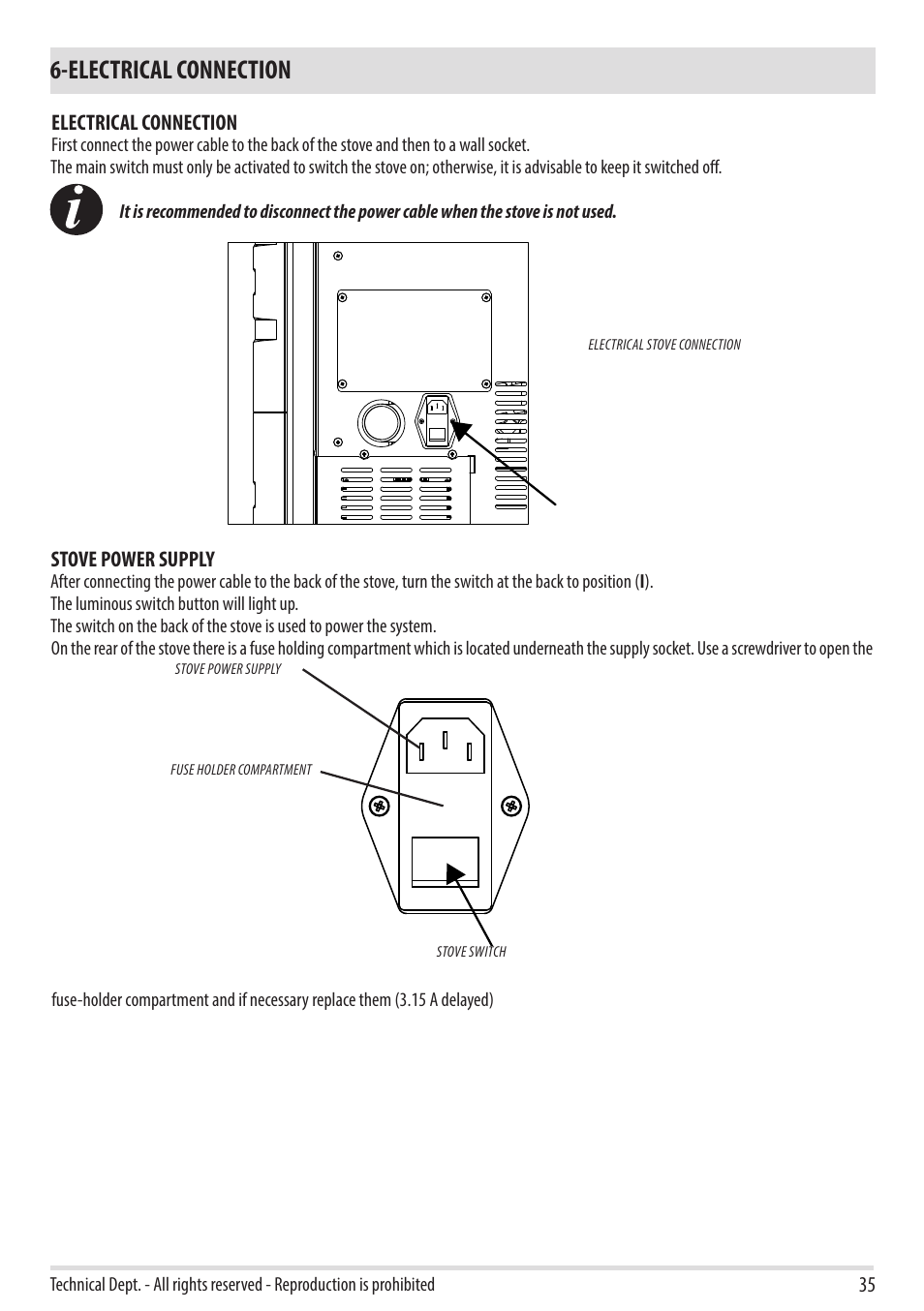 Electrical connection | MCZ Duo HYDRO AIR User Manual | Page 37 / 40