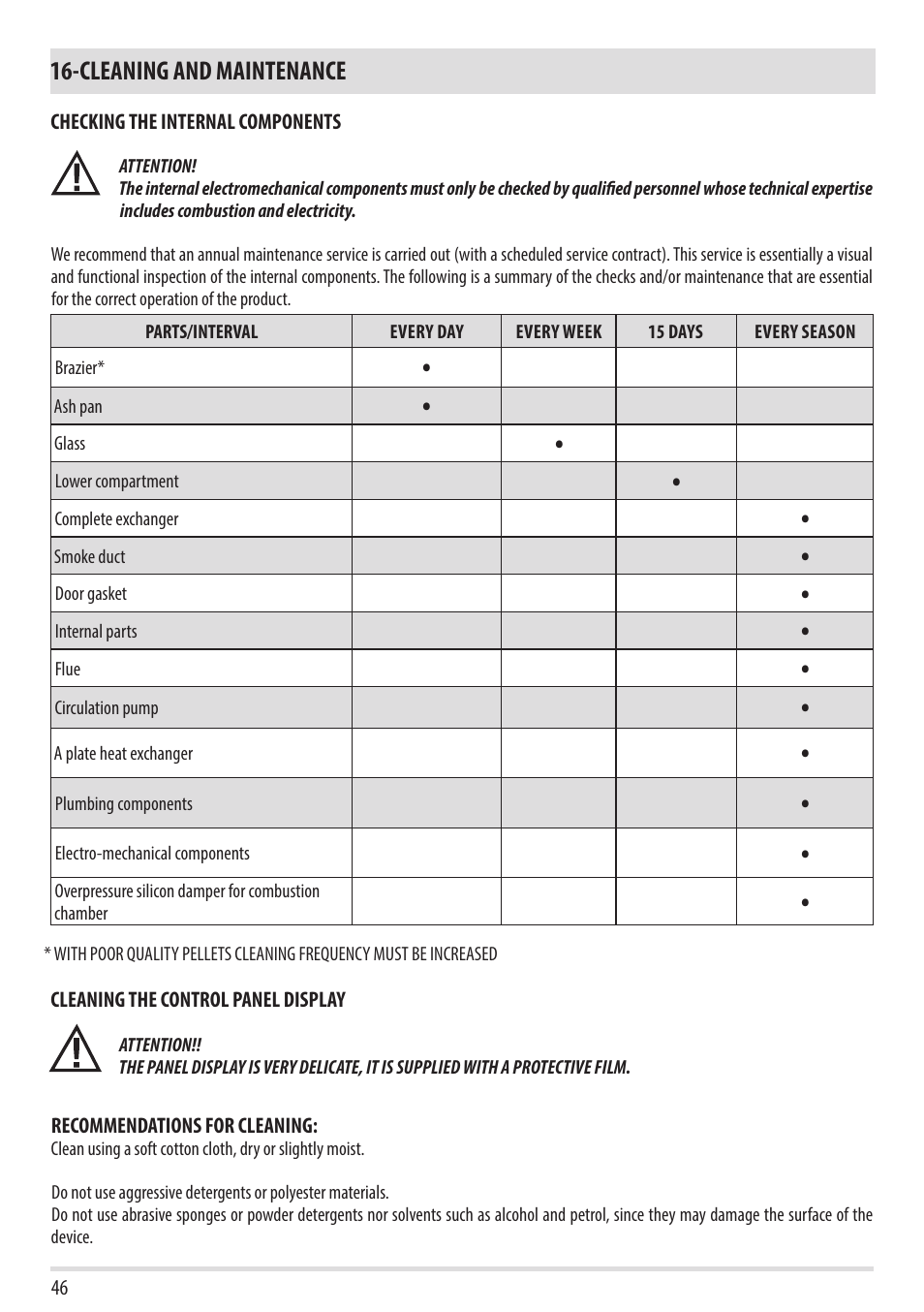 MCZ Duo HYDRO AIR User Manual | Page 46 / 52