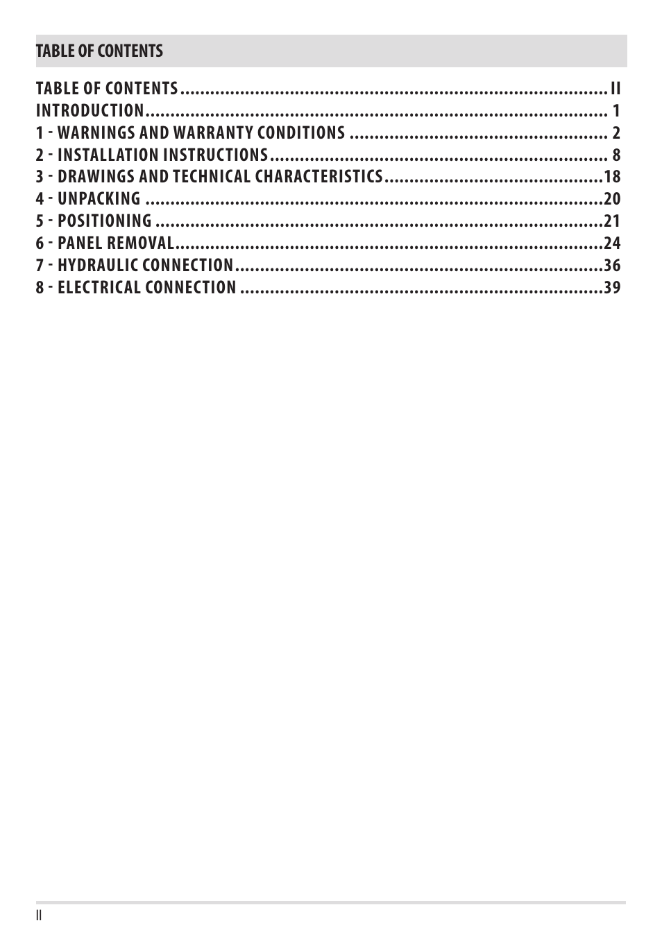 MCZ Flux HYDRO User Manual | Page 2 / 44