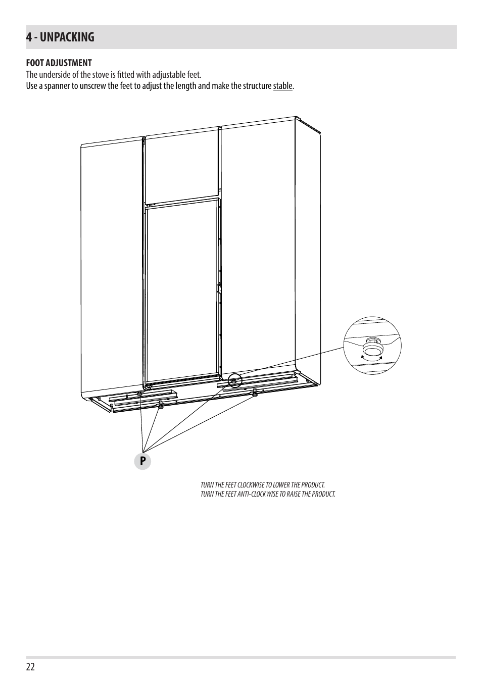 4 - unpacking | MCZ Flux HYDRO User Manual | Page 24 / 44