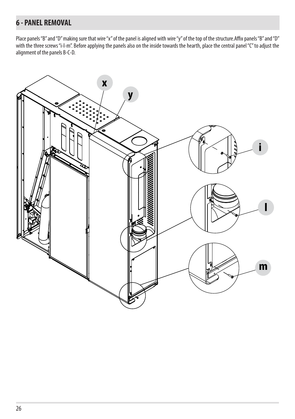 Il m x y | MCZ Flux HYDRO User Manual | Page 28 / 44