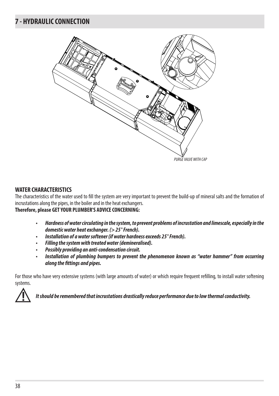 7 - hydraulic connection | MCZ Flux HYDRO User Manual | Page 40 / 44