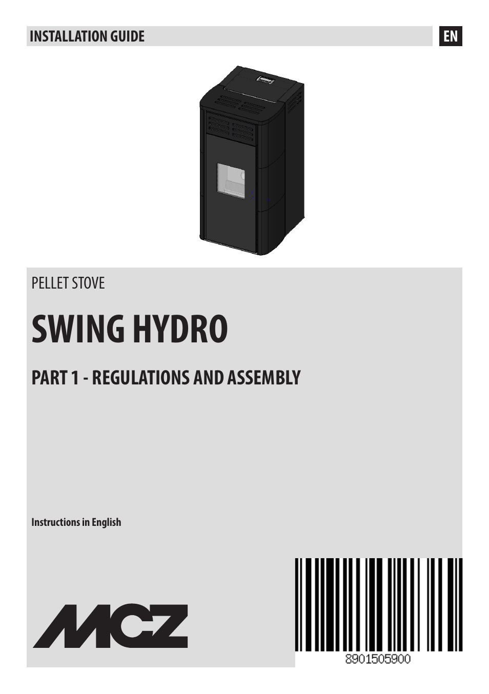 MCZ Swing HYDRO User Manual | 40 pages