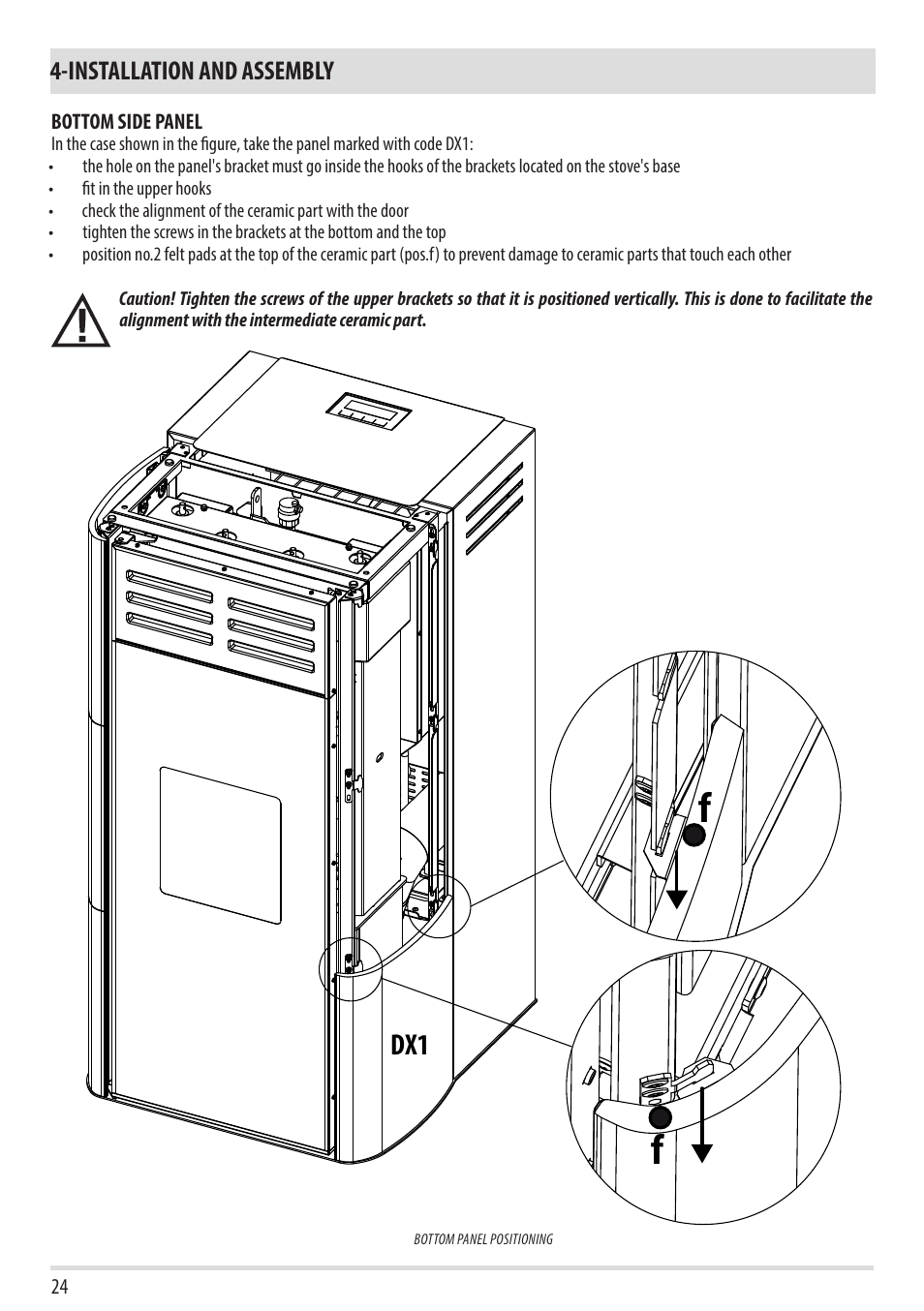 Installation and assembly | MCZ Swing HYDRO User Manual | Page 26 / 40