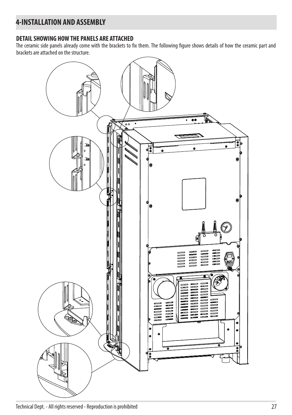 Installation and assembly | MCZ Swing HYDRO User Manual | Page 29 / 40