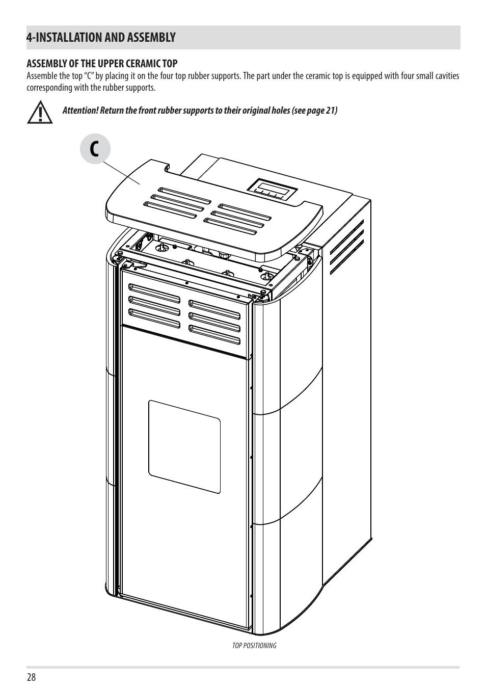 MCZ Swing HYDRO User Manual | Page 30 / 40