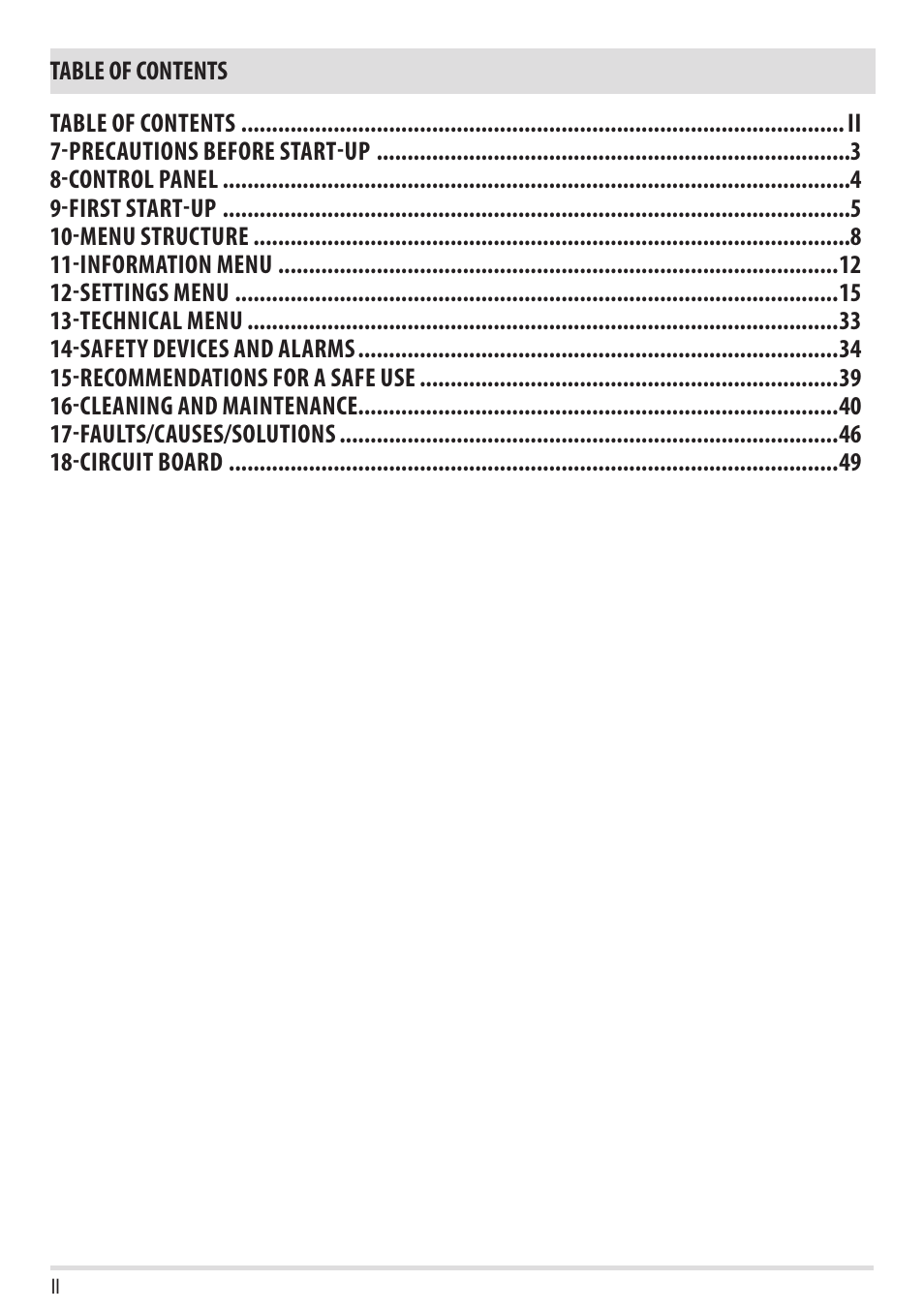 MCZ Swing HYDRO User Manual | Page 2 / 52