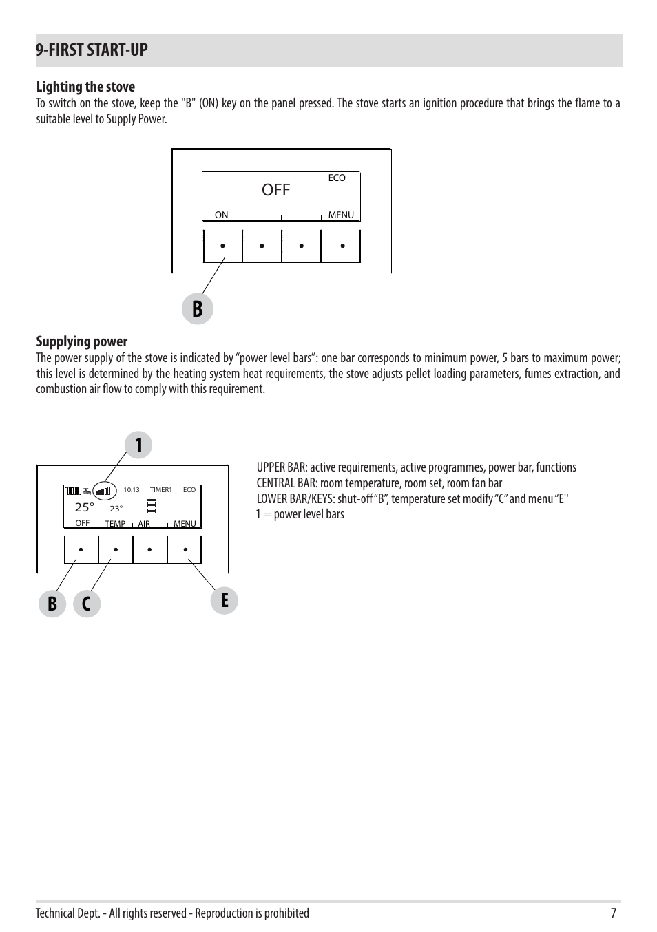 Be c, First start-up | MCZ Swing HYDRO User Manual | Page 7 / 52