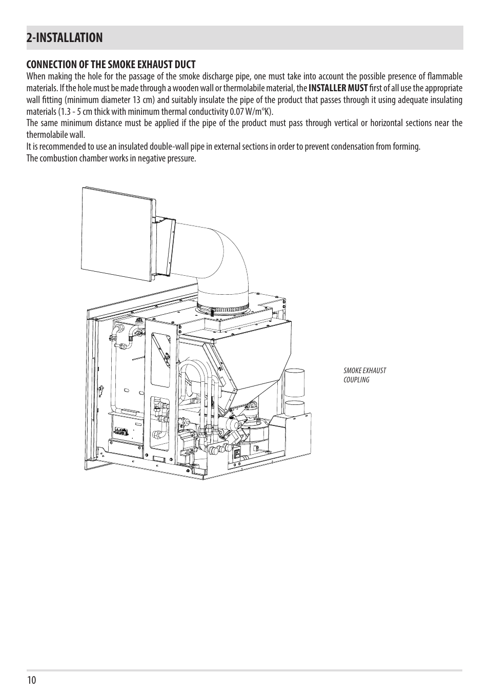 Installation | MCZ Vivo 80 Pellet HYDRO User Manual | Page 12 / 74