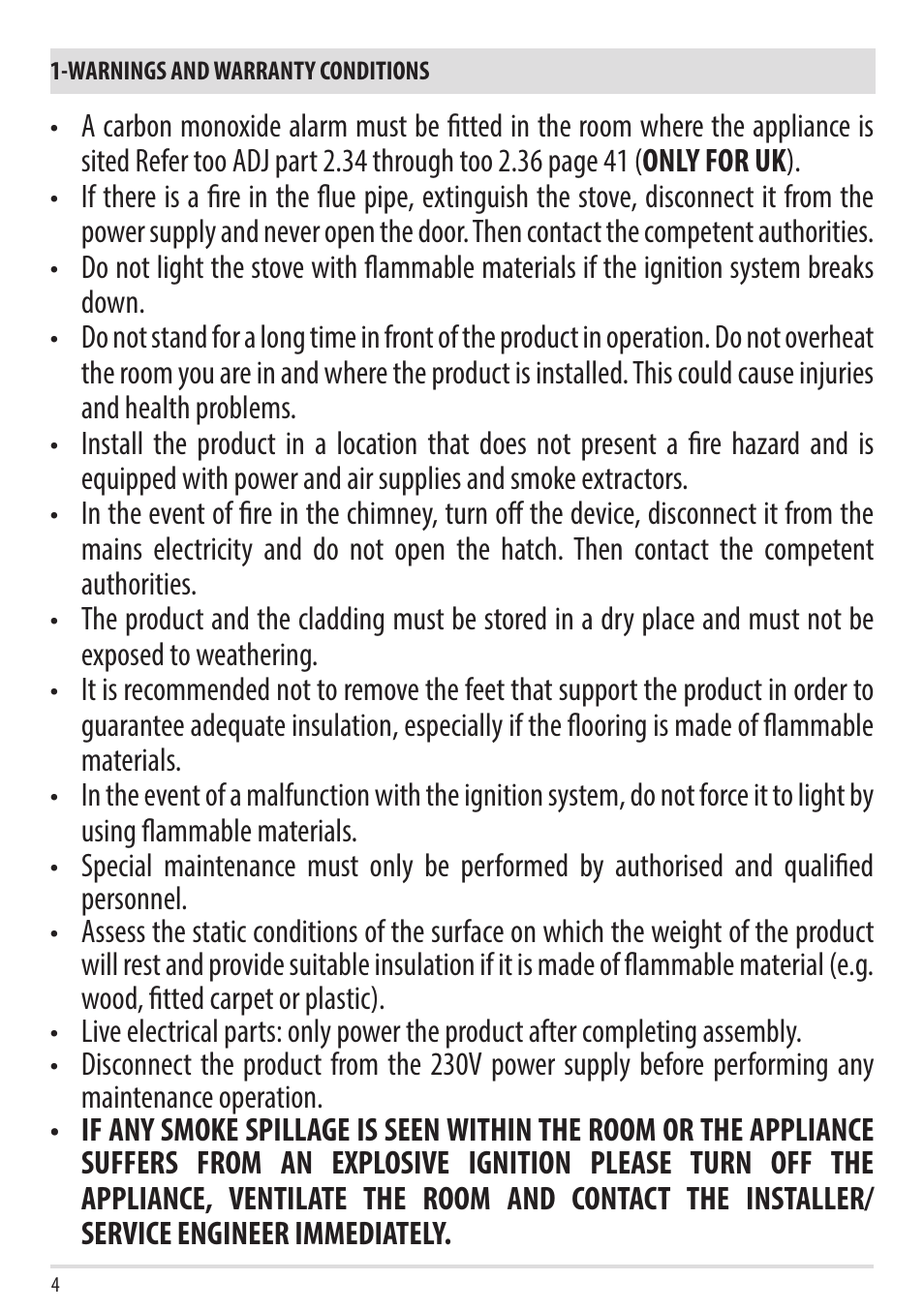 MCZ Vivo 80 Pellet HYDRO User Manual | Page 6 / 74