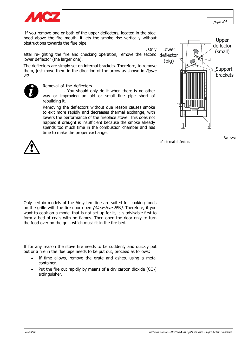MCZ AirSystem 70 DX User Manual | Page 34 / 37